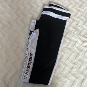 Girls justice sport leggings size 10